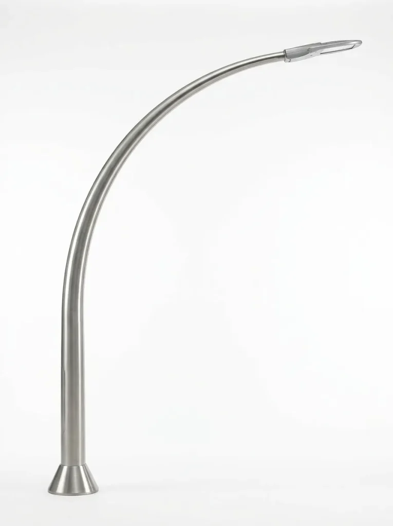 curved light pole