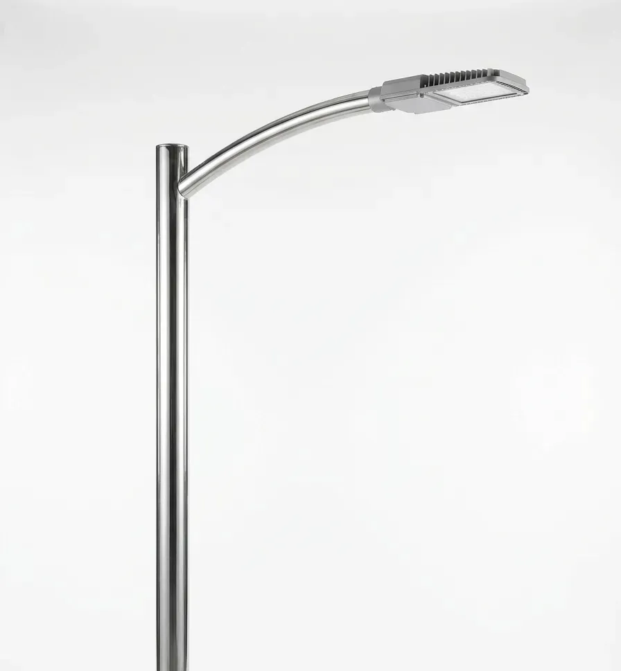 stainless steel single arm light pole